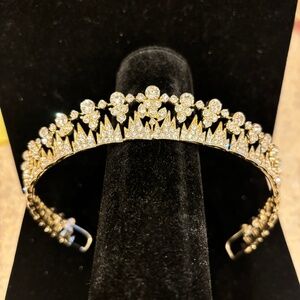 Symphony Bridal Gold and Crystal Tiara